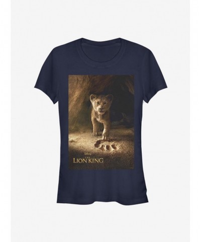 Festival Price Disney The Lion King 2019 Simba Poster Girls White T-Shirt $7.77 T-Shirts