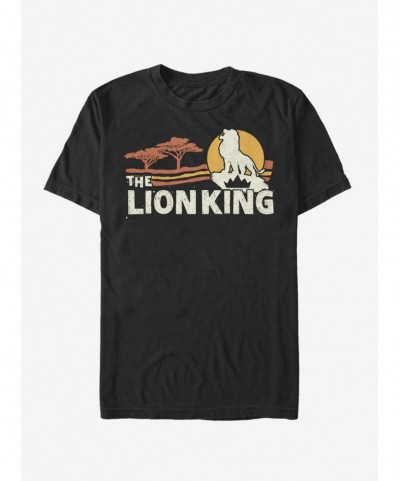 Value Item Disney The Lion King 2019 Savannah Scene Back T-Shirt $8.60 T-Shirts