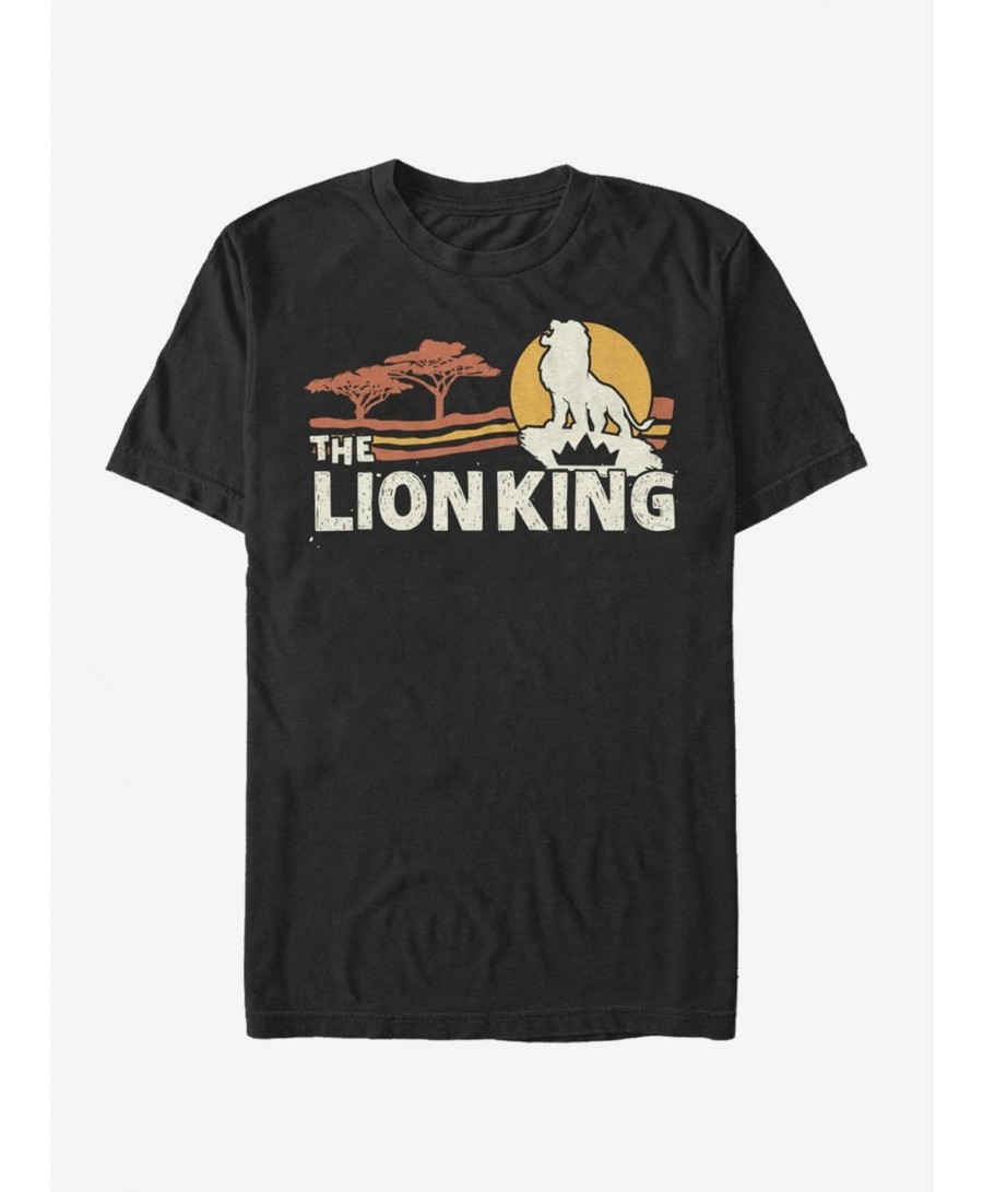 Value Item Disney The Lion King 2019 Savannah Scene Back T-Shirt $8.60 T-Shirts