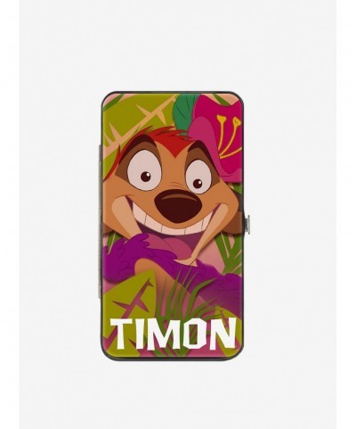 Low Price Disney The Lion King Timon Hula Dance Hinged Wallet $7.94 Wallets