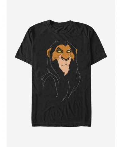 Exclusive Disney The Lion King Big Face Scar T-Shirt $8.03 T-Shirts