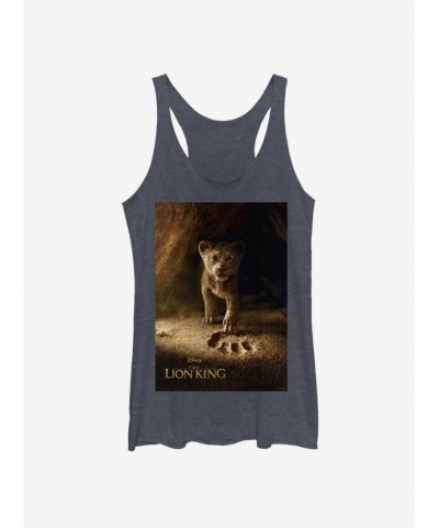 New Arrival Disney The Lion King 2019 Simba Poster Girls Tank $7.04 Tanks