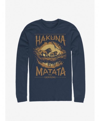 Wholesale Disney The Lion King 2019 Savanna Poster Long-Sleeve T-Shirt $13.16 T-Shirts