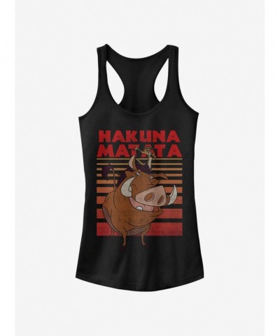 Exclusive Price Disney The Lion King Classic Hakuna Matata Girls Tank $6.57 Tanks