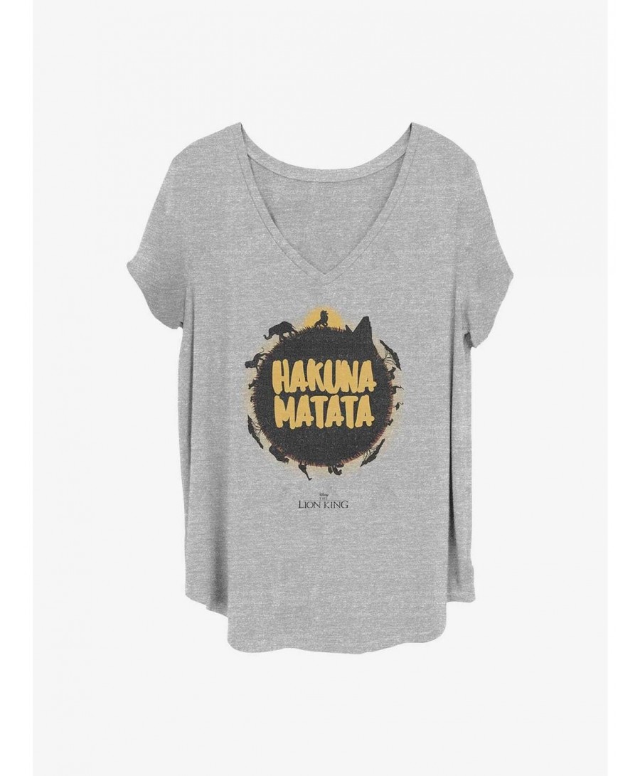 Flash Deal Disney The Lion King Live Action Hakuna Matata Sun Girls T-Shirt Plus Size $9.25 T-Shirts