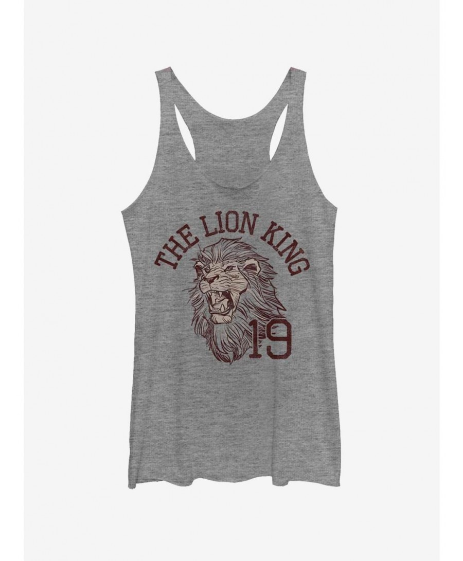 Value Item Disney The Lion King Varsity Vintage Simba Girls Tank $7.87 Tanks