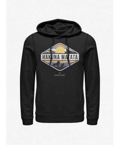 Limited Time Special Disney The Lion King Hakuna Matata Emblem Hoodie $11.49 Hoodies