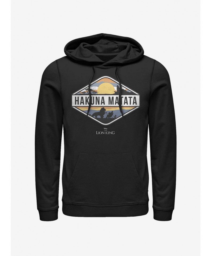 Limited Time Special Disney The Lion King Hakuna Matata Emblem Hoodie $11.49 Hoodies