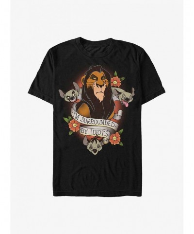 Seasonal Sale Disney The Lion King Surrounded By Idiots Extra Soft T-Shirt $10.76 T-Shirts