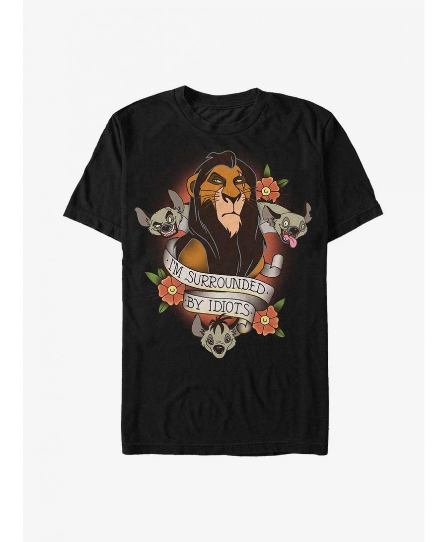 Seasonal Sale Disney The Lion King Surrounded By Idiots Extra Soft T-Shirt $10.76 T-Shirts