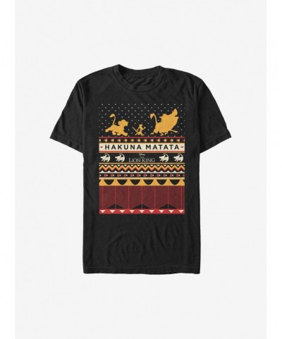 Discount Disney The Lion King Hakuna My Knits Ugly Christmas Sweater T-Shirt $8.60 T-Shirts