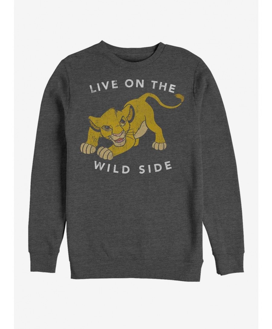 Discount Disney The Lion King Wild One Crew Sweatshirt $10.33 Sweatshirts