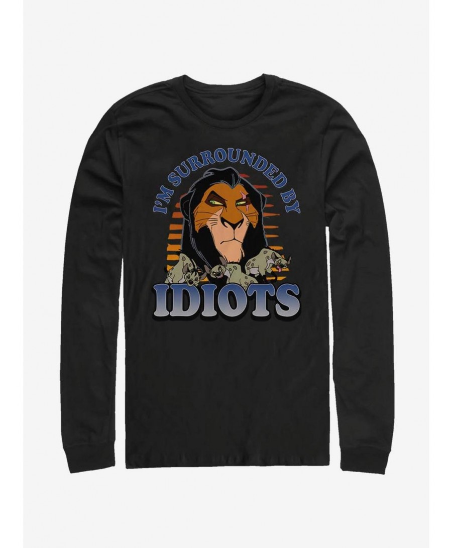 Hot Selling Disney The Lion King Idiots Long-Sleeve T-Shirt $7.90 T-Shirts