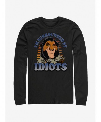 Hot Selling Disney The Lion King Idiots Long-Sleeve T-Shirt $7.90 T-Shirts