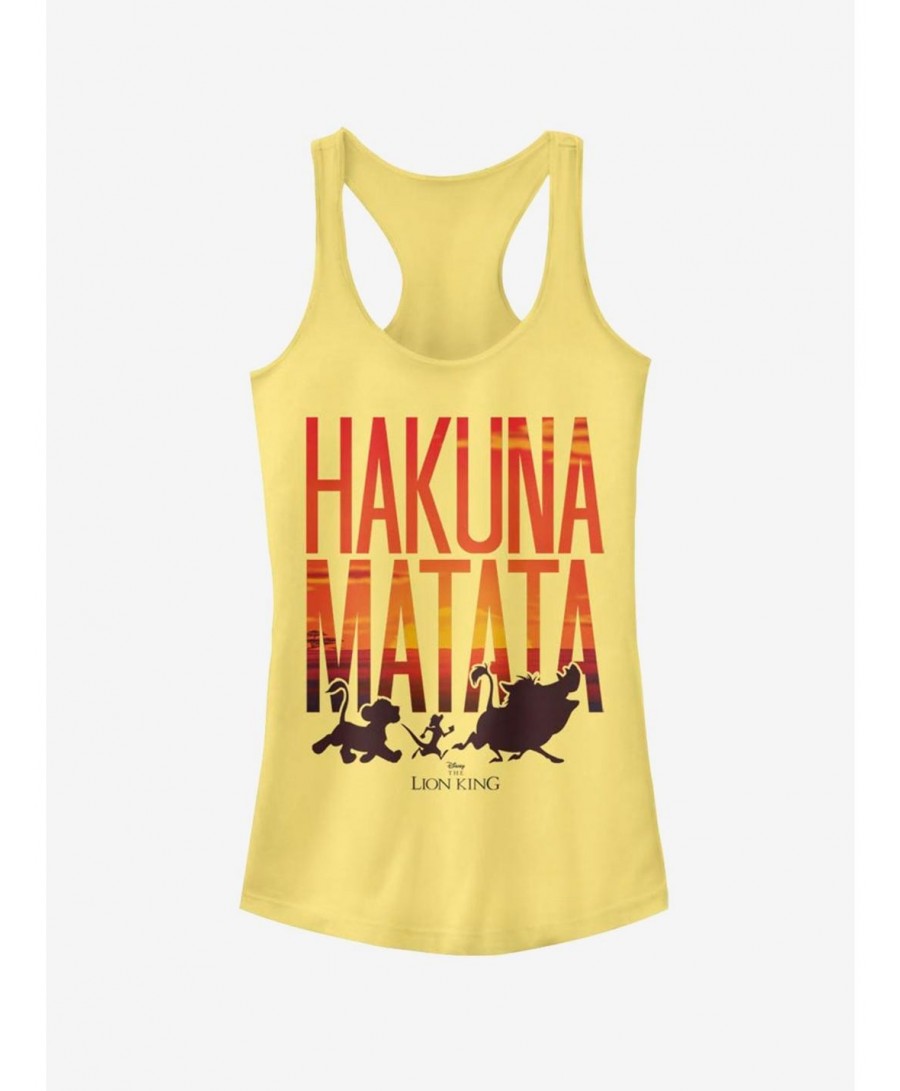 Bestselling Disney The Lion King Sunset Matata Girls Tank $7.17 Tanks