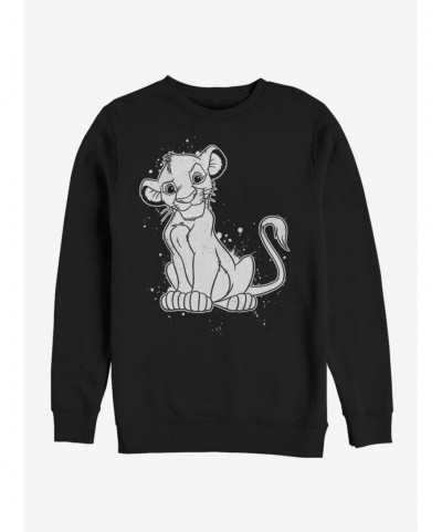 Bestselling Disney The Lion King Simba Splatter Sweatshirt $9.74 Sweatshirts