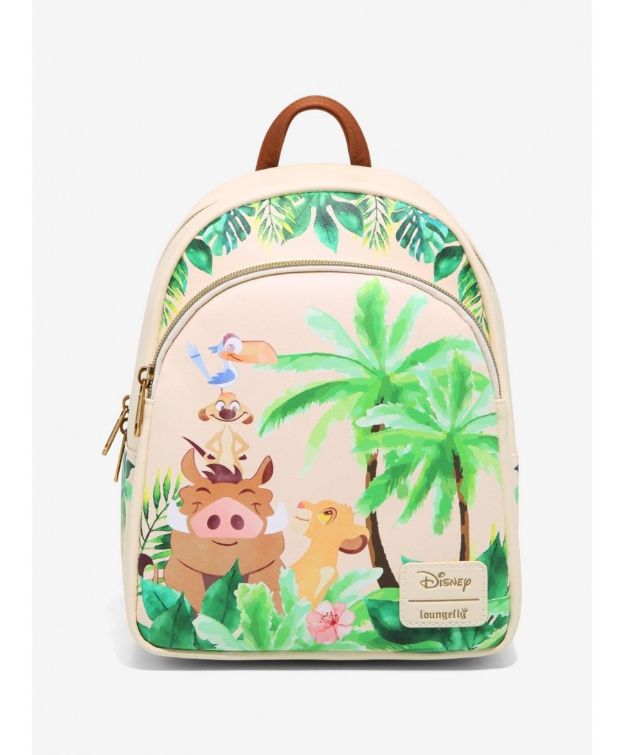 Absolute Discount Loungefly Disney The Lion King Jungle Mini Backpack $19.76 Backpacks