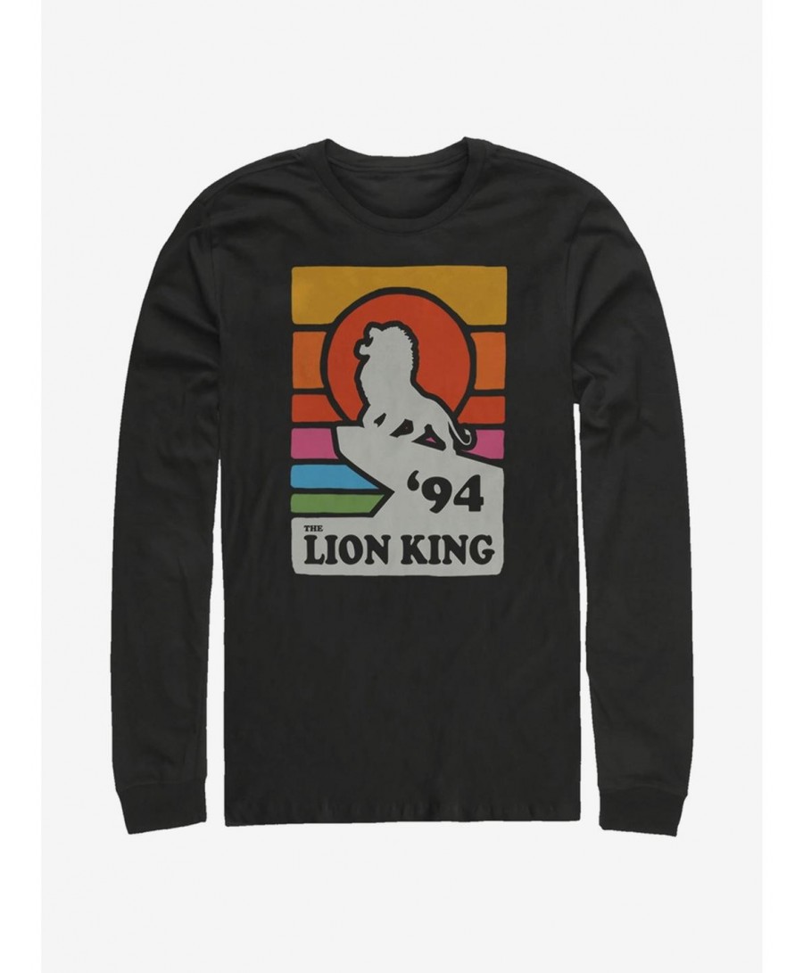 Big Sale Disney The Lion King 2019 Vintage Rainbow Long-Sleeve T-Shirt $12.63 T-Shirts