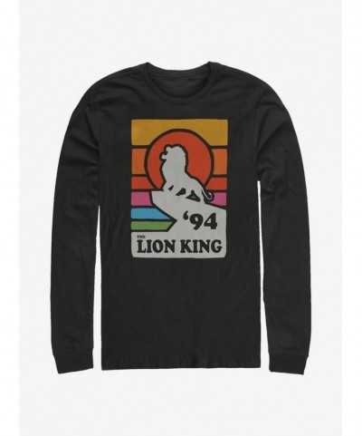 Big Sale Disney The Lion King 2019 Vintage Rainbow Long-Sleeve T-Shirt $12.63 T-Shirts