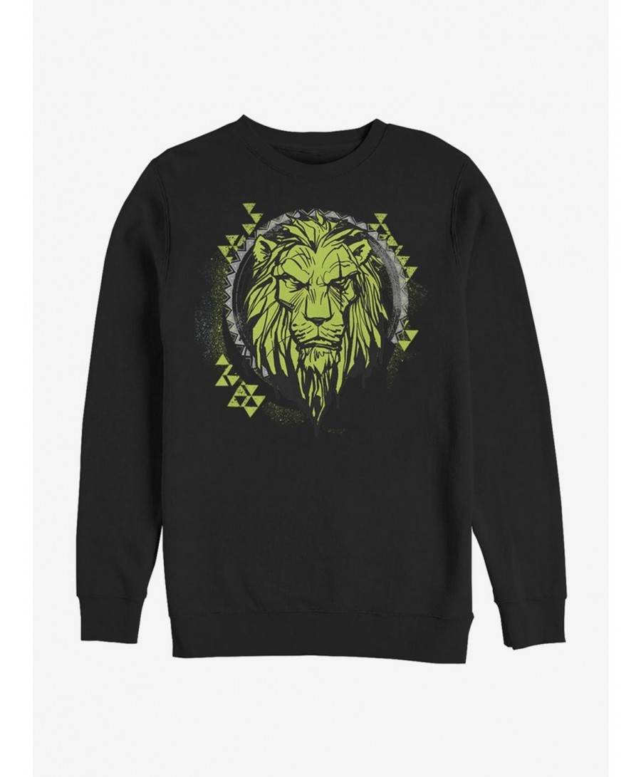 Hot Sale Disney The Lion King 2019 Tribal Scar Sweatshirt $11.81 Sweatshirts