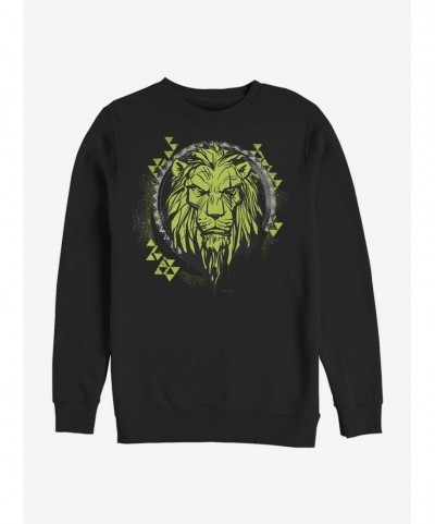 Hot Sale Disney The Lion King 2019 Tribal Scar Sweatshirt $11.81 Sweatshirts