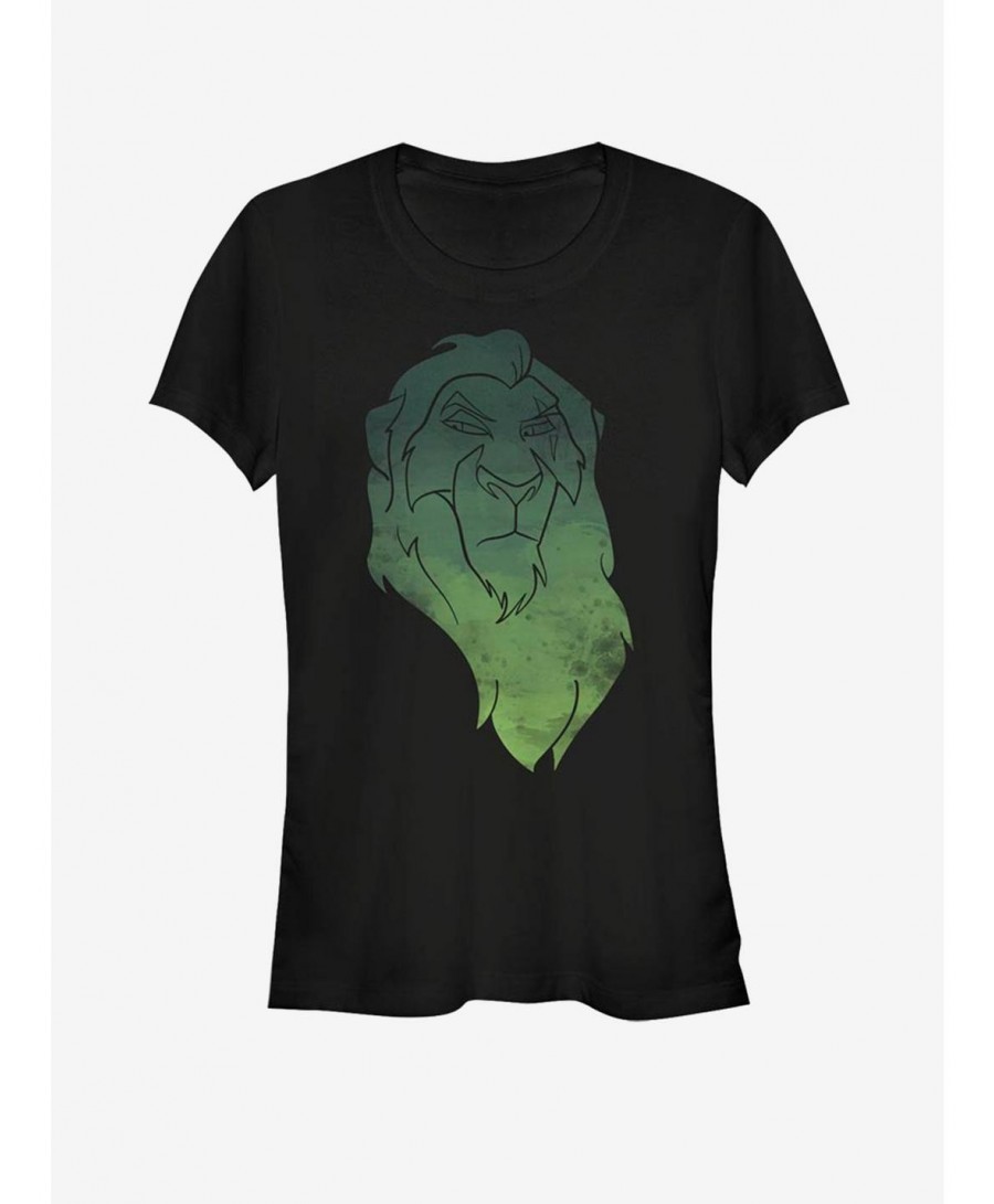 Crazy Deals Disney The Lion King Watercolor Scar Girls T-Shirt $9.56 T-Shirts