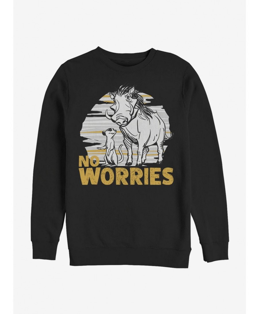 New Arrival Disney The Lion King 2019 No Worries Club Sweatshirt $10.04 Sweatshirts