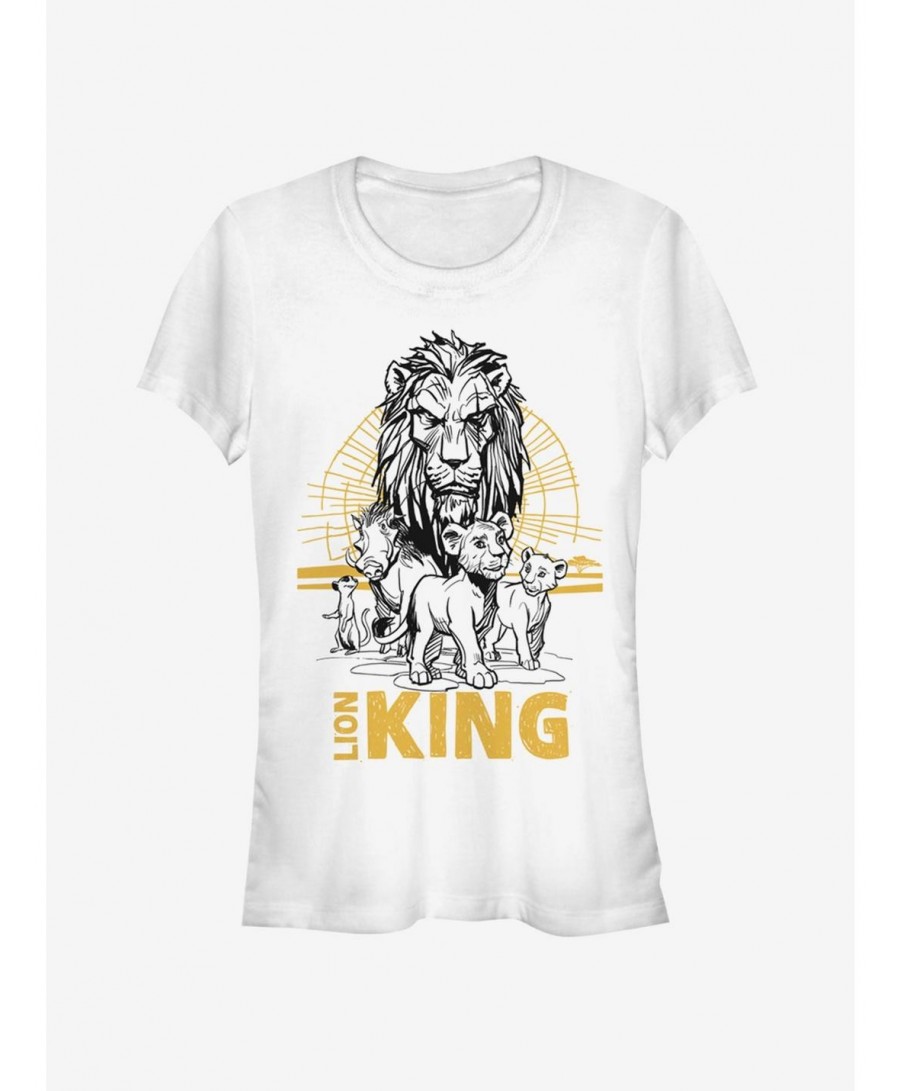 Sale Item Disney The Lion King 2019 Lion King Group Girls T-Shirt $8.76 T-Shirts