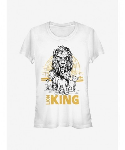 Sale Item Disney The Lion King 2019 Lion King Group Girls T-Shirt $8.76 T-Shirts