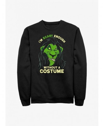 Value for Money Disney The Lion King Scary Enough Scar Sweatshirt $11.51 Sweatshirts