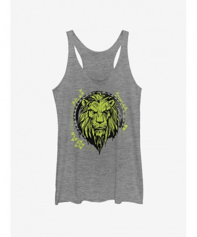 Exclusive Price Disney The Lion King 2019 Tribal Scar Girls Tank $9.74 Tanks