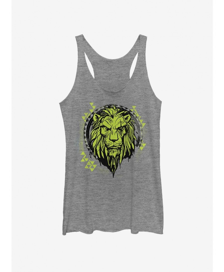 Exclusive Price Disney The Lion King 2019 Tribal Scar Girls Tank $9.74 Tanks