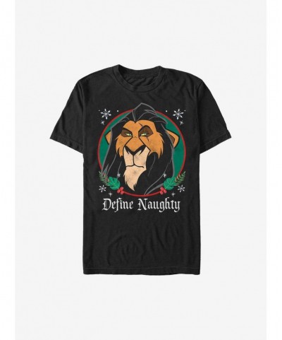 Huge Discount Disney The Lion King Define Naughty Holiday T-Shirt $7.46 T-Shirts