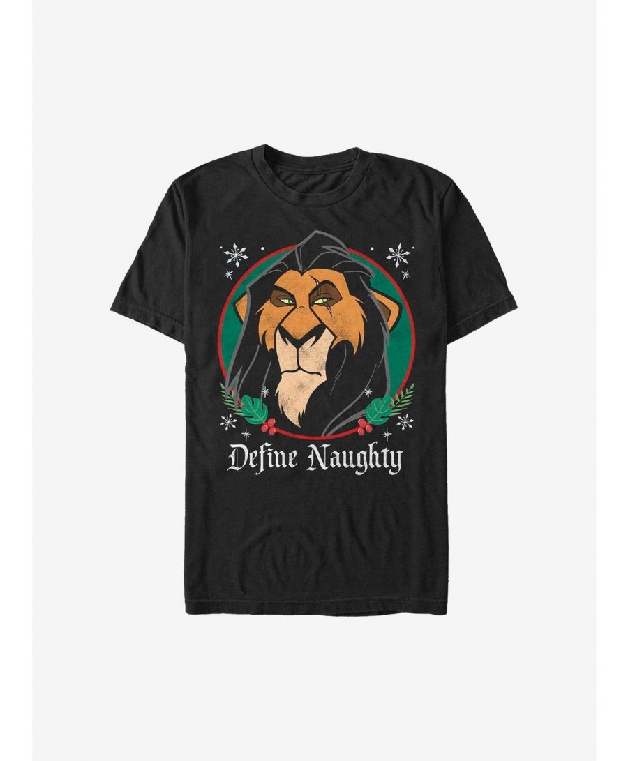 Huge Discount Disney The Lion King Define Naughty Holiday T-Shirt $7.46 T-Shirts