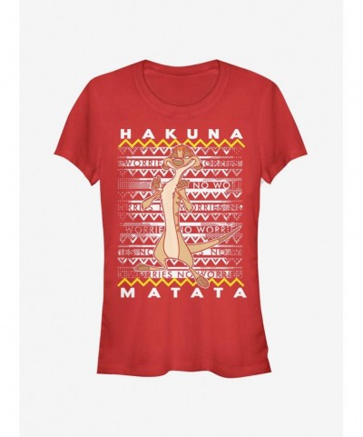 Flash Deal Disney The Lion King Hakuna Timon Girls T-Shirt $7.77 T-Shirts