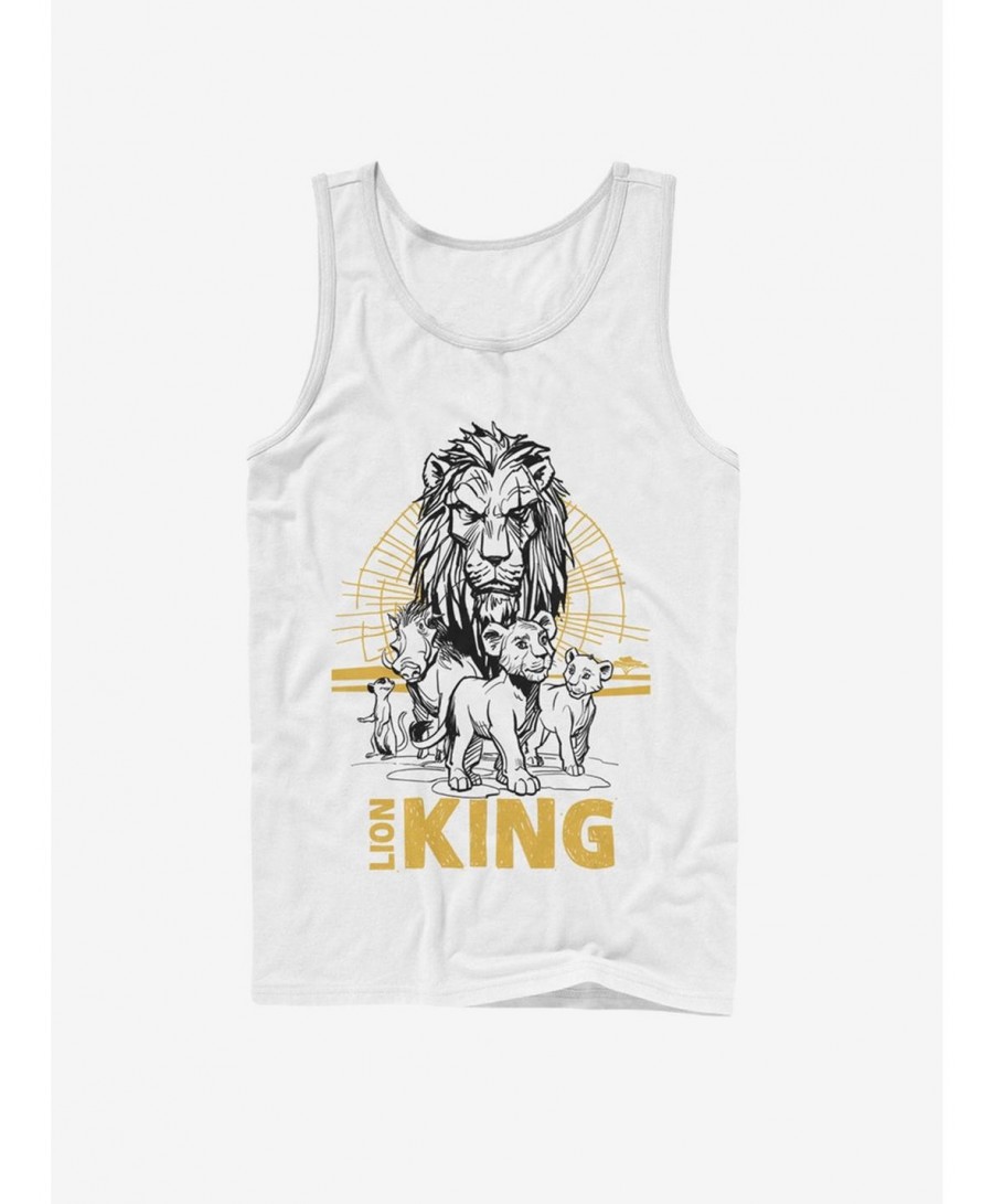 New Arrival Disney The Lion King 2019 Lion King Group Tank $7.37 Tanks