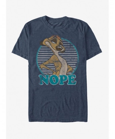 Discount Sale Disney Lion King Retro Nope Timon T-Shirt $9.18 T-Shirts