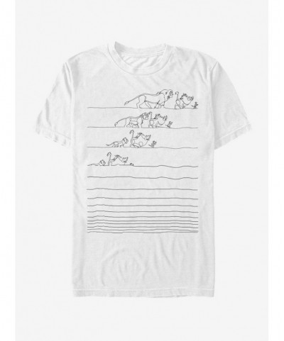 New Arrival Disney The Lion King No Worry Lines T-Shirt $8.41 T-Shirts