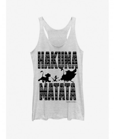 Discount Sale Disney The Lion King Hakuna Print Girls Tank $8.50 Tanks