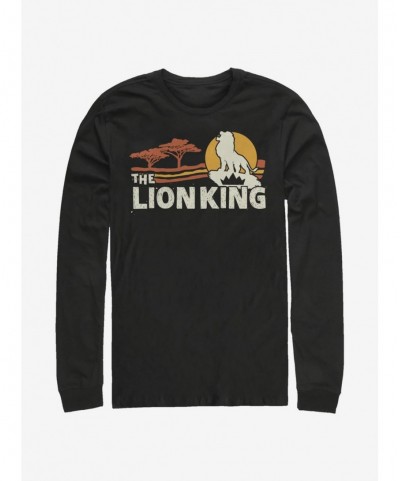 High Quality Disney The Lion King 2019 Savannah Scene Back Long-Sleeve T-Shirt $10.53 T-Shirts