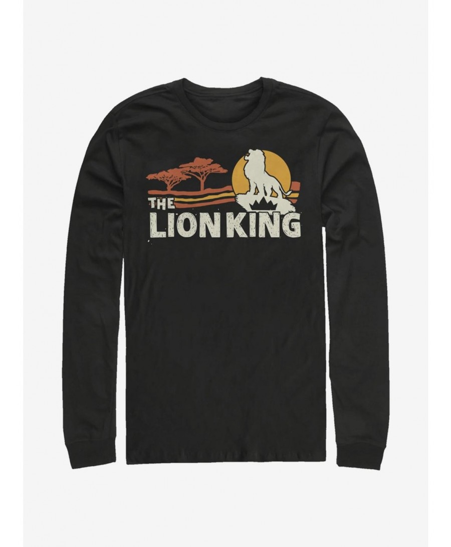 High Quality Disney The Lion King 2019 Savannah Scene Back Long-Sleeve T-Shirt $10.53 T-Shirts