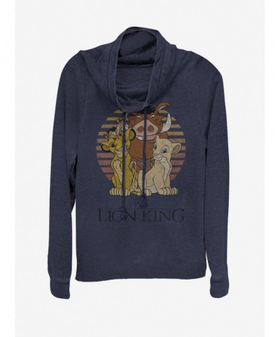 Hot Selling Disney The Lion King Lion King Holiday Cowl Neck Long-Sleeve Girls Top $14.73 Tops