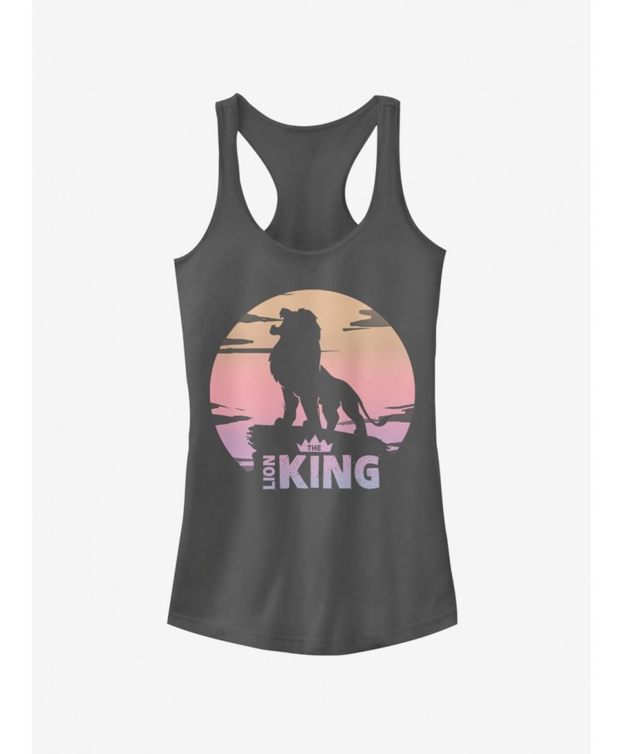 Fashion Disney The Lion King 2019 Sunset Logo Girls Tank $9.36 Tanks