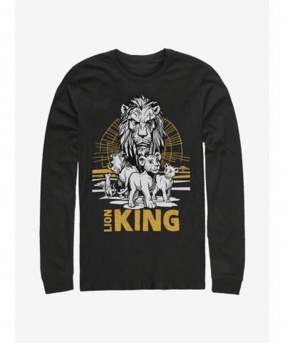 Limited-time Offer Disney The Lion King 2019 Lion King Group Long-Sleeve T-Shirt $12.90 T-Shirts