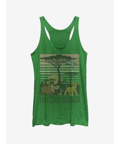 Exclusive Disney Lion King Hakuna Matata Tree Scene Girls Tank Top $6.42 Tops