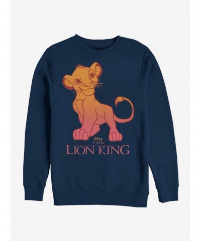 Discount Sale Disney The Lion King Simba Fade Sweatshirt $14.76 Sweatshirts