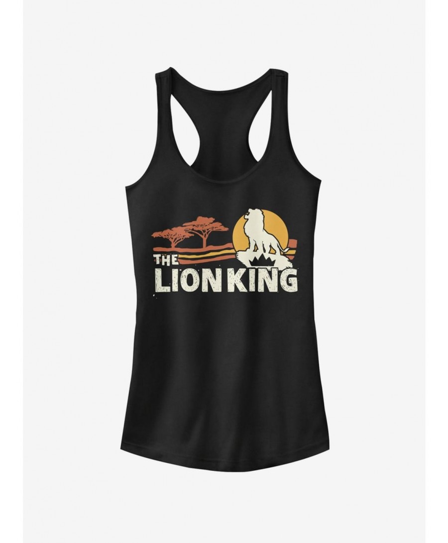 Bestselling Disney The Lion King 2019 Savannah Scene Back Girls Tank $9.36 Tanks