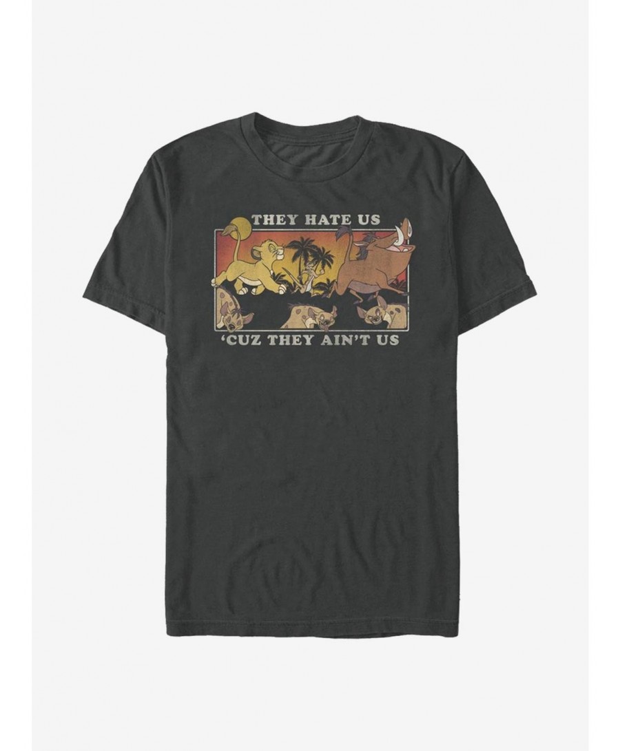 Big Sale Disney The Lion King Hate Us Ain't Us T-Shirt $5.74 T-Shirts