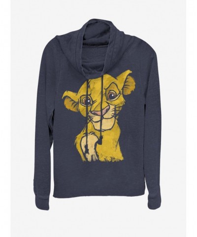 Pre-sale Disney The Lion King Crown Prince Cowl Neck Long-Sleeve Girls Top $12.93 Tops