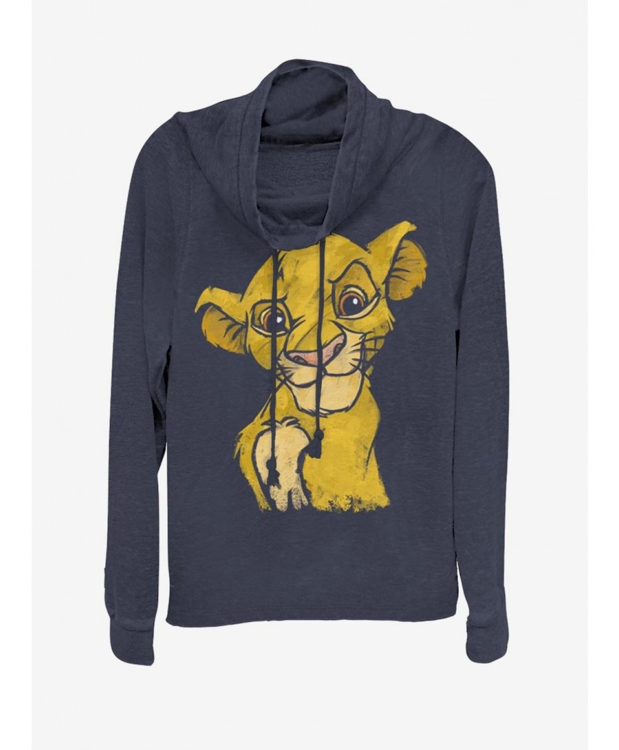 Pre-sale Disney The Lion King Crown Prince Cowl Neck Long-Sleeve Girls Top $12.93 Tops